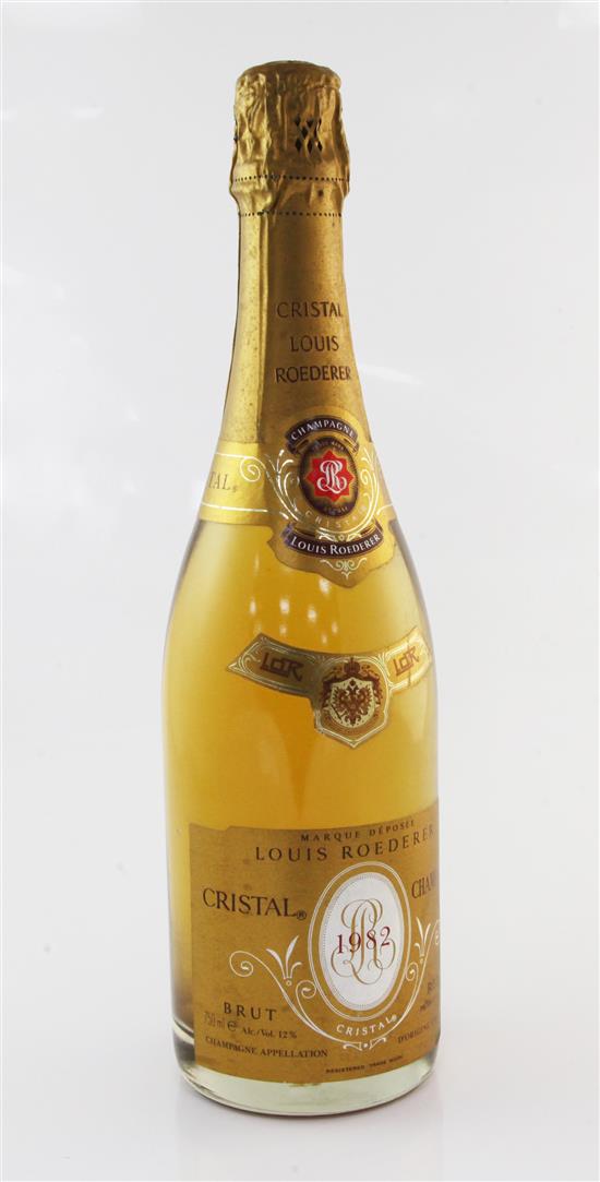 One bottle of Roederer Cristal 1982,